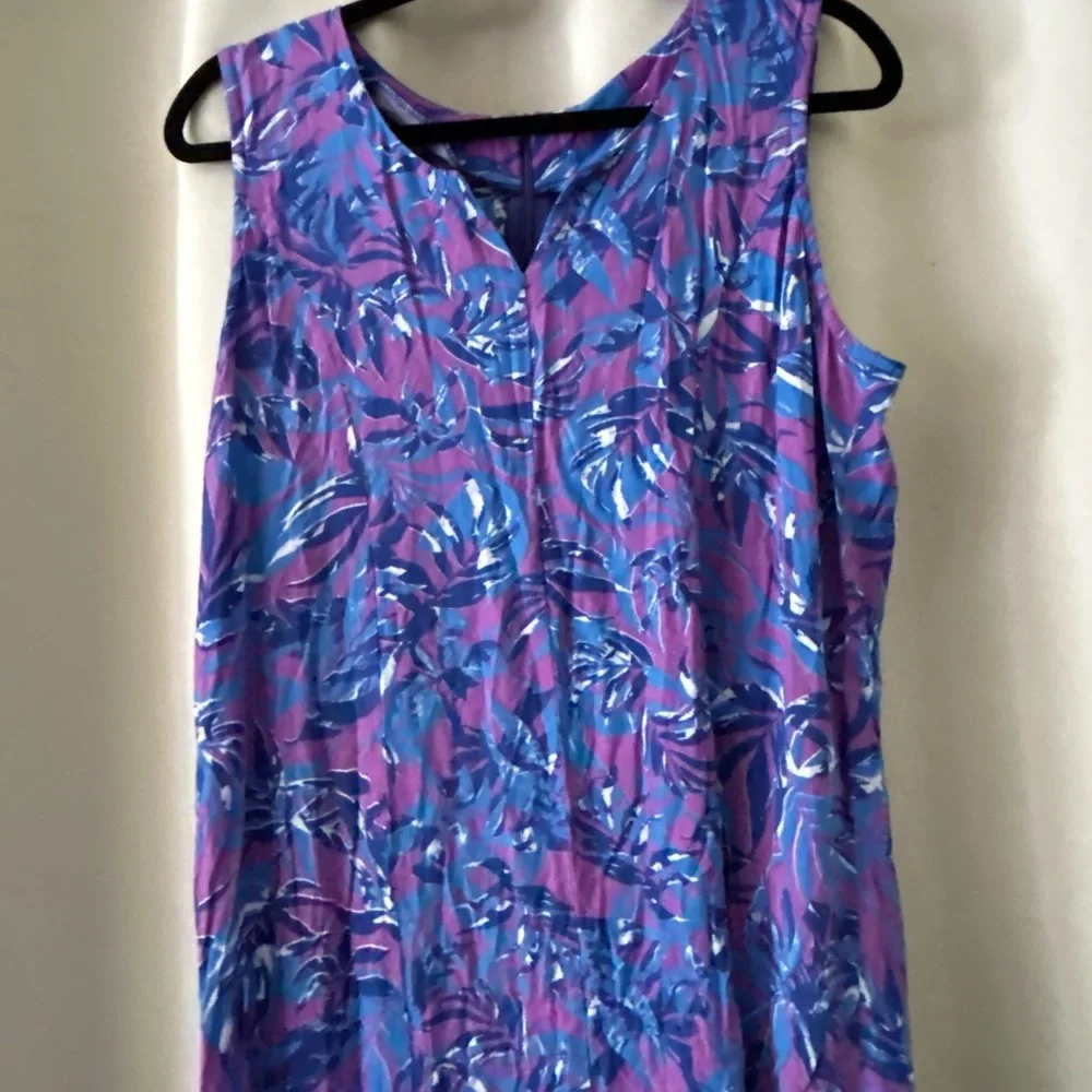 M Blue Ginger Purple and Blue Women's Dress: size large - Picture 5 of 8